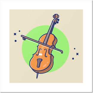 Cello Violin Posters and Art